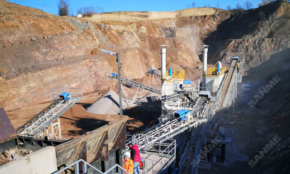 疫情擋不住中國產品走向歐洲 山美股份提供成套設備的骨料生產線調試投產，產量超預期！