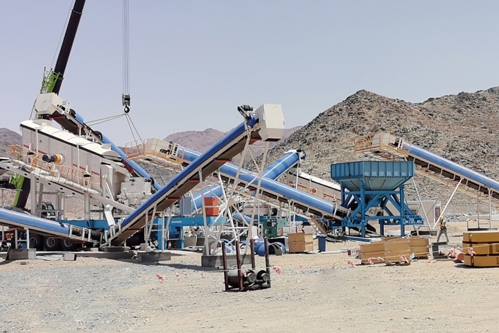 沙特250TPH玄武巖破碎線